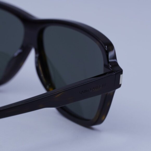 Saint Laurent SL609 CAROLYN 002 Sunglasses Havana Aviator Frame, Grey Lenses - Picture 10 of 12